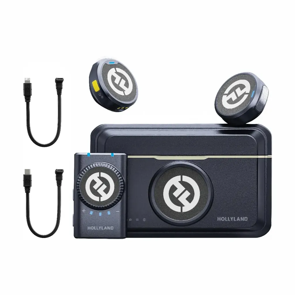 Hollyland Lark M2 (2TX + 1RX) Microfono Lavalier Wireless